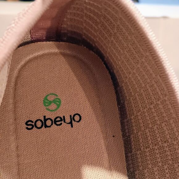 Sobeyo Sweater Soft Ballet Flats-Size 10-Pink-Breathable-Soft Foldable Sole - Picture 6 of 8